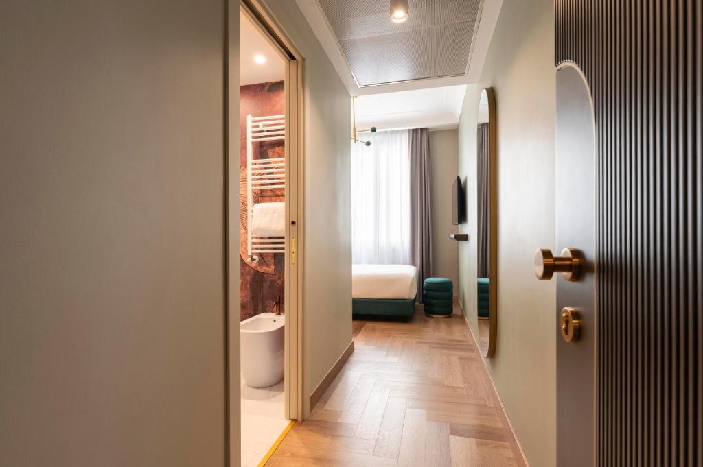 Koupelna v ubytování Je Rome Hotel
