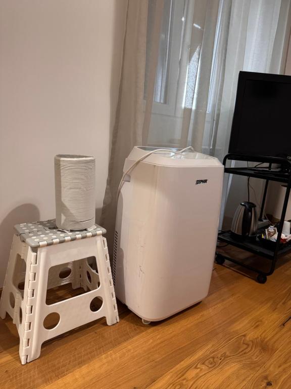 TV a/nebo společenská místnost v ubytování Genoa Waterfront Room