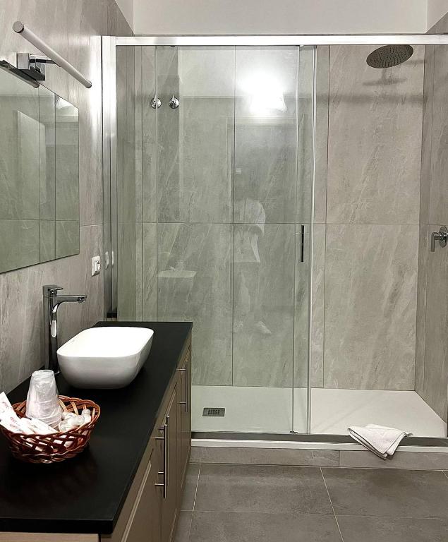 Koupelna v ubytování Hotel Marechiaro - Direttamente sul mare