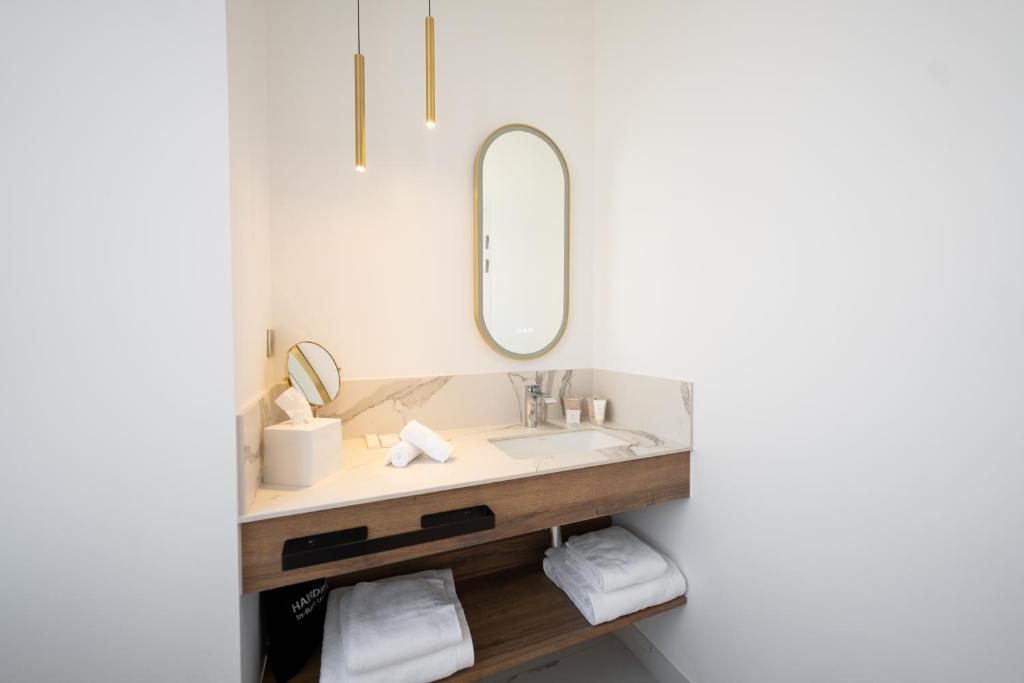 Koupelna v ubytování Hôtel Margaux