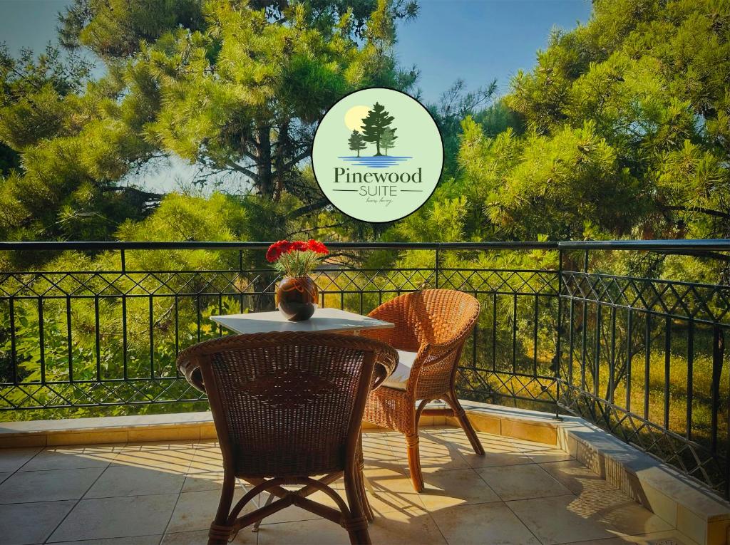 Balkón nebo terasa v ubytování Pinewood Suite -Chalkidiki