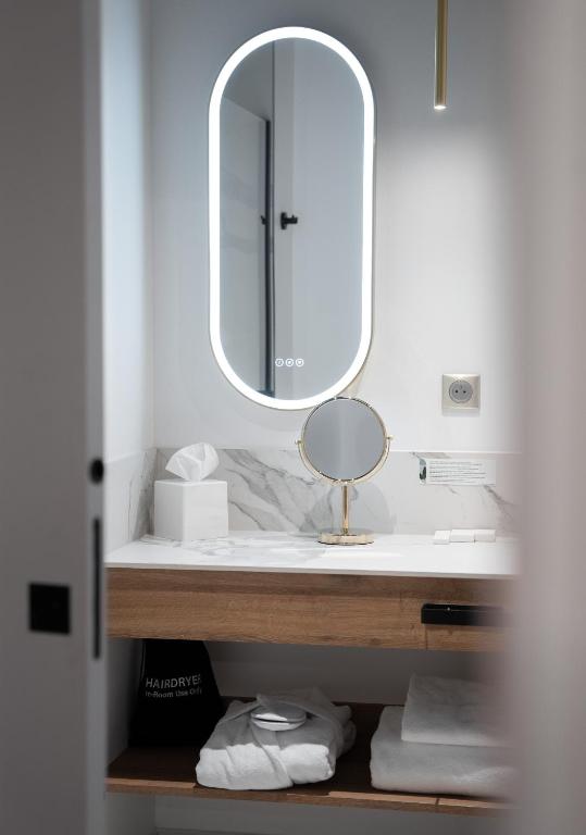 Koupelna v ubytování Hôtel Margaux