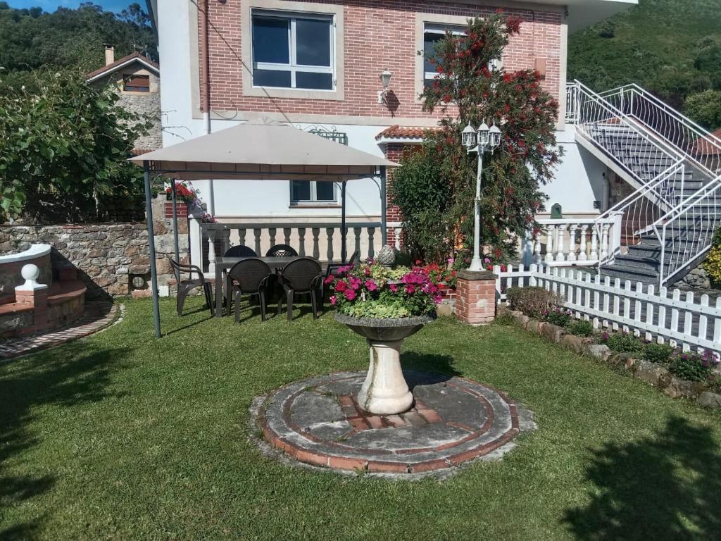 Zahrada ubytování Vivienda turística volveré
