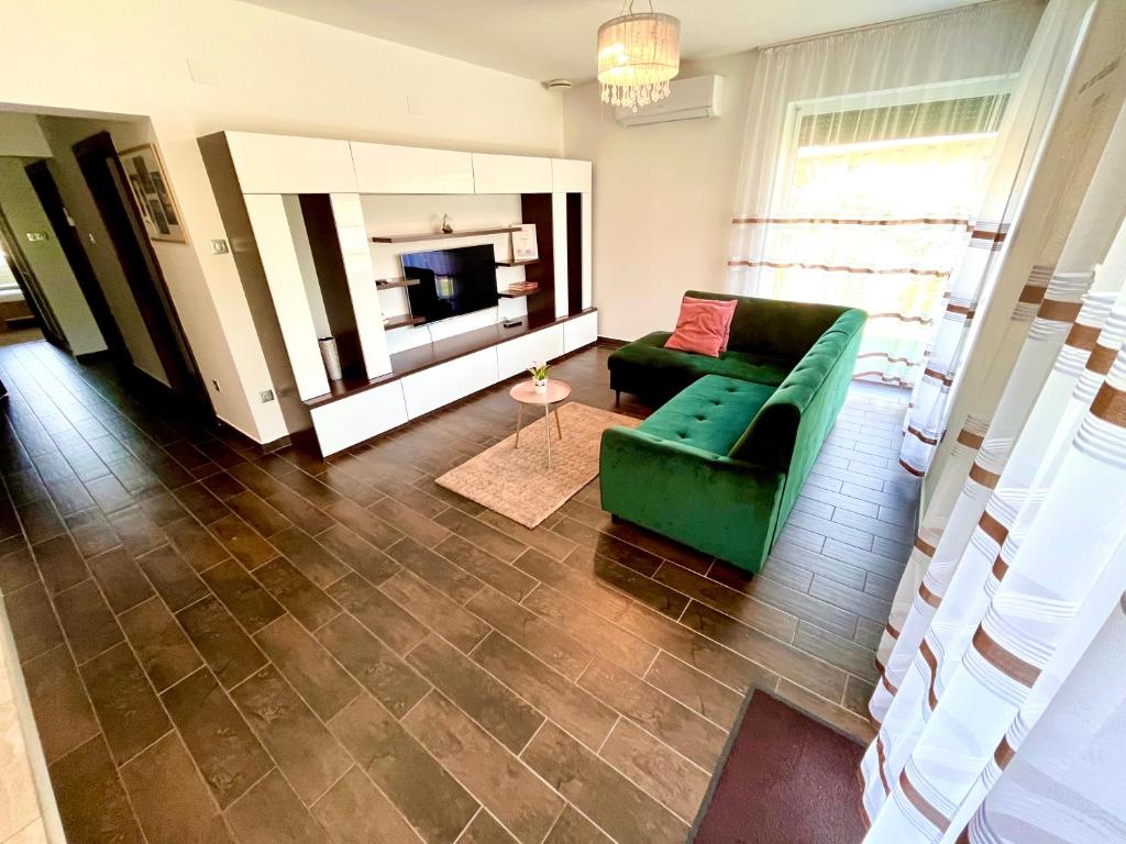 Posezení v ubytování Exkluzív Apartman Debrecen