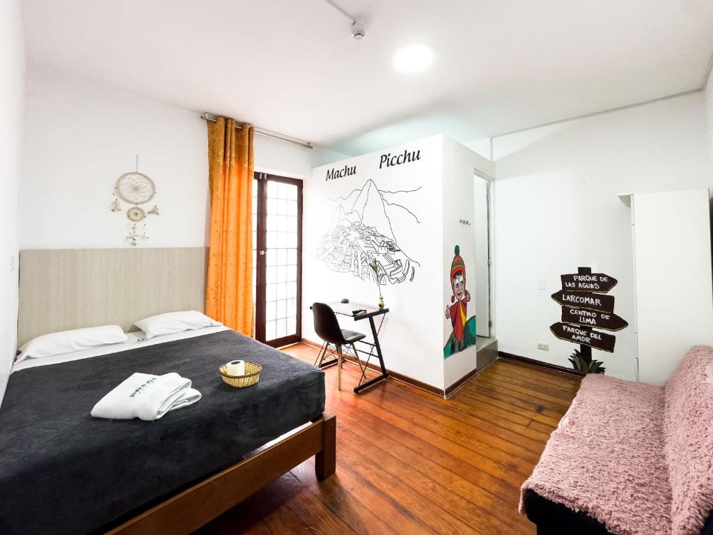 Letto o letti in una camera di Hostel Prada