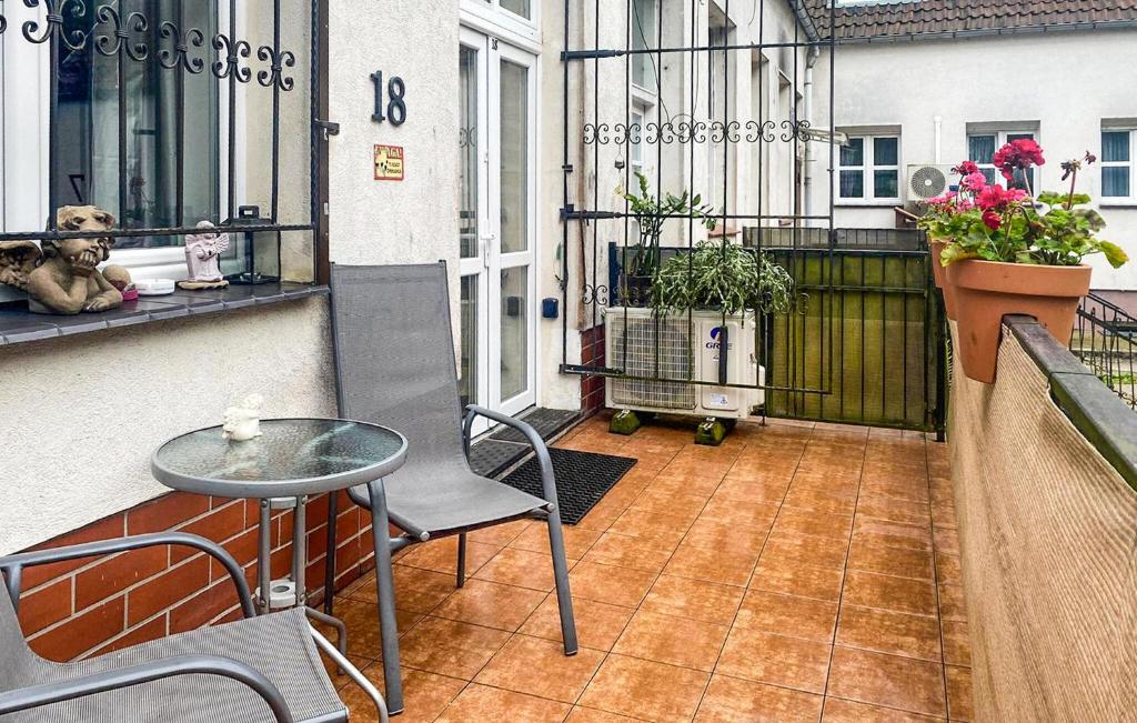 Μπαλκόνι ή βεράντα στο Cozy Apartment In Kolobrzeg
