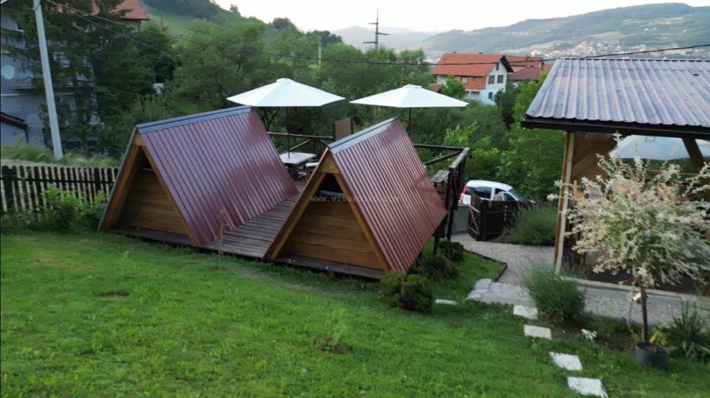 Zahrada ubytování Bosnian Pyramid Glamping