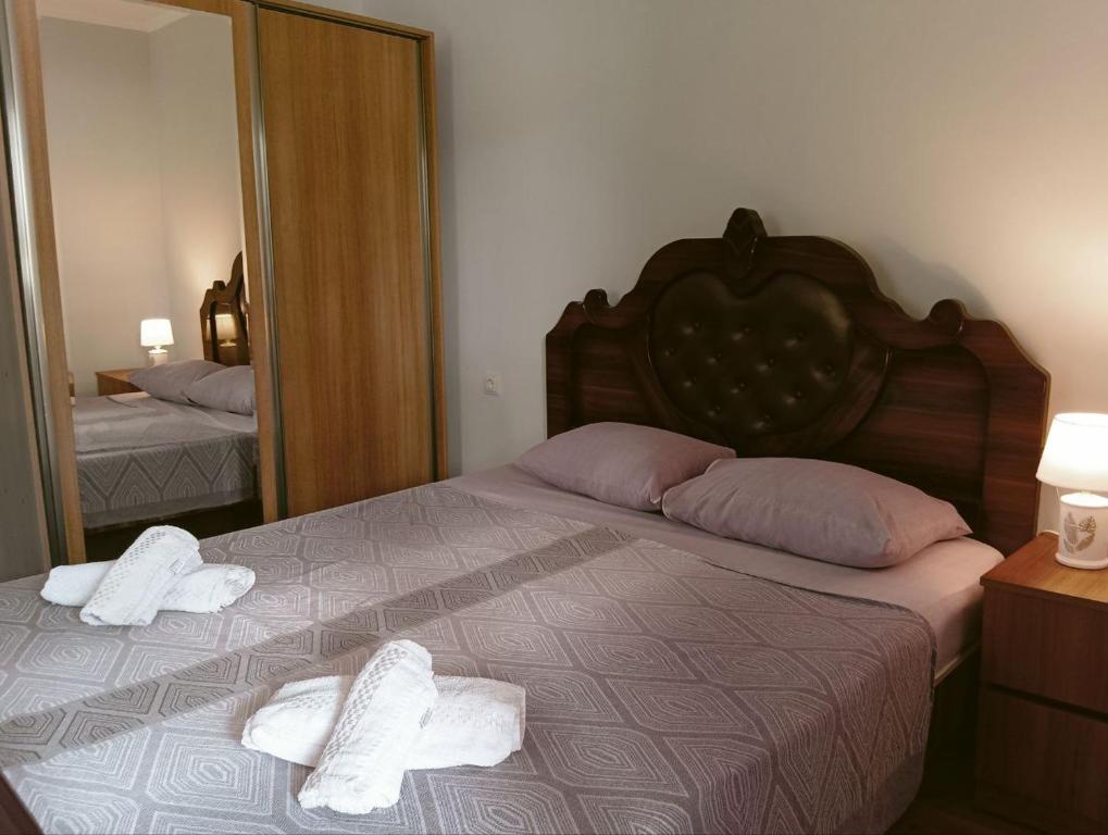 Postel nebo postele na pokoji v ubytování Guest house on Devyatnadtsataya