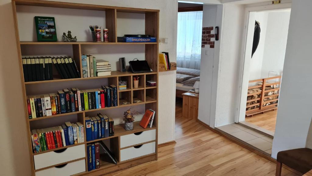 Knihovna v apartmánu