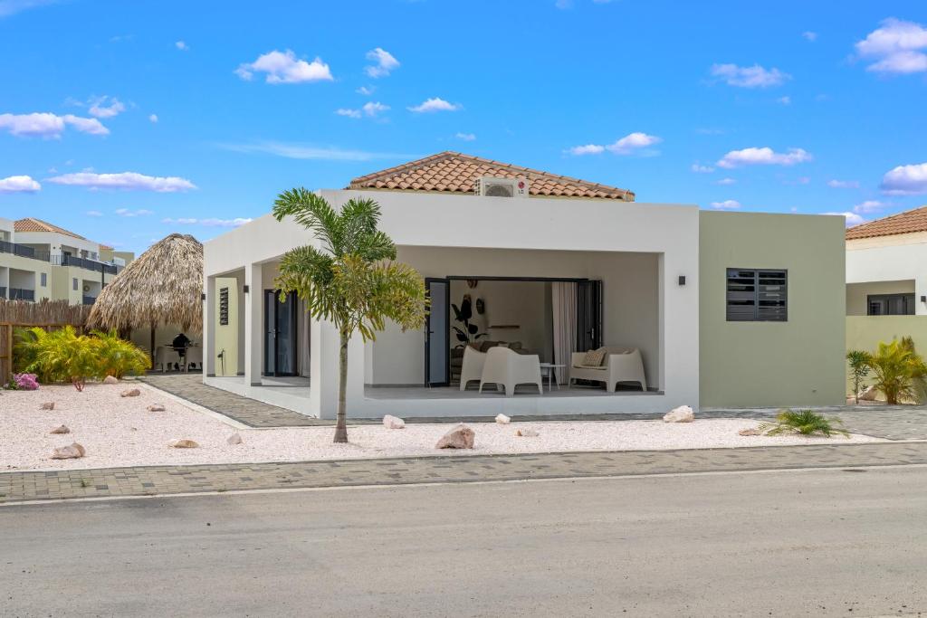 a rendering of a house on the beach at Villa Mambo Beach with Private Pool in Willemstad