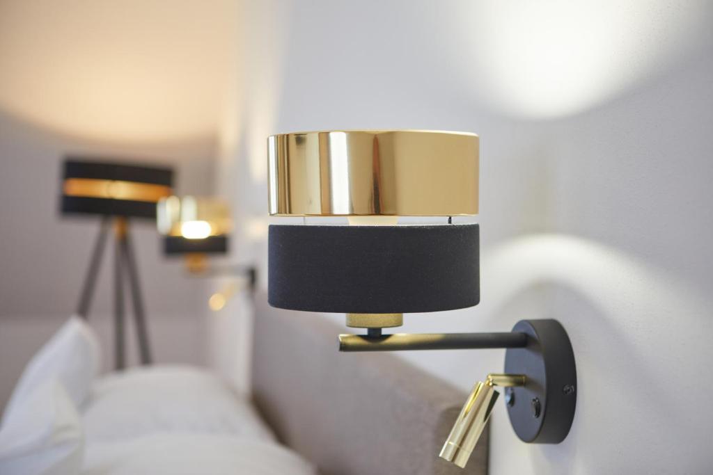 Postel nebo postele na pokoji v ubytování Hotel Klingelhöffer
