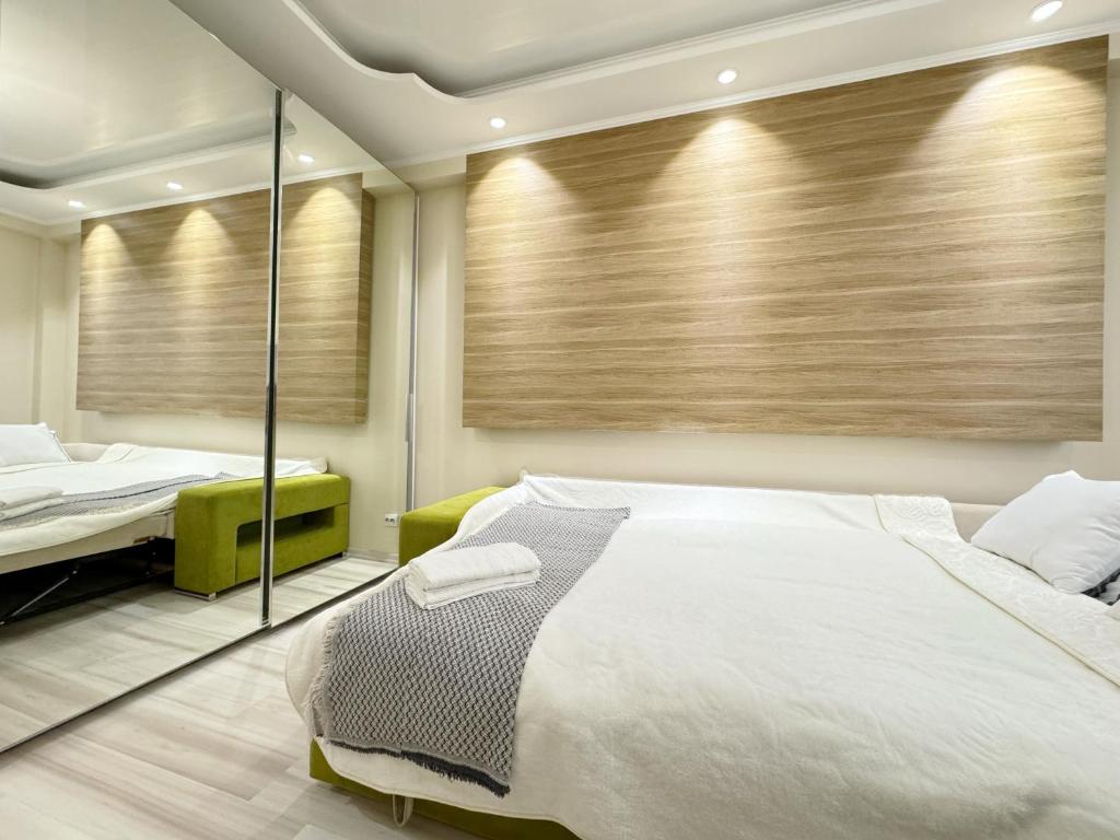 Ένα ή περισσότερα κρεβάτια σε δωμάτιο στο Testimitanu One Room