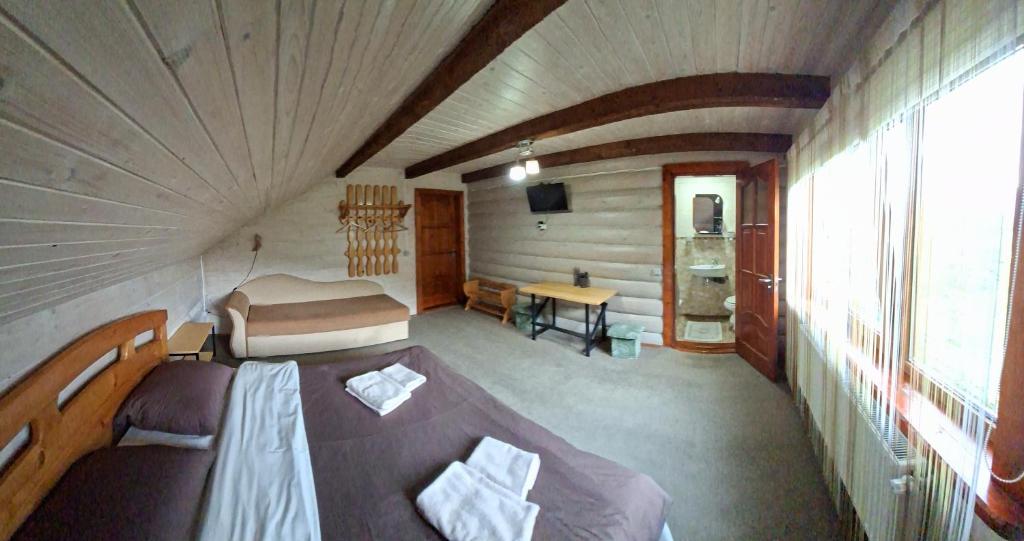 Postel nebo postele na pokoji v ubytování Lucy