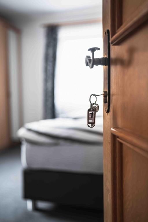 Postel nebo postele na pokoji v ubytování HAUS Lampacher