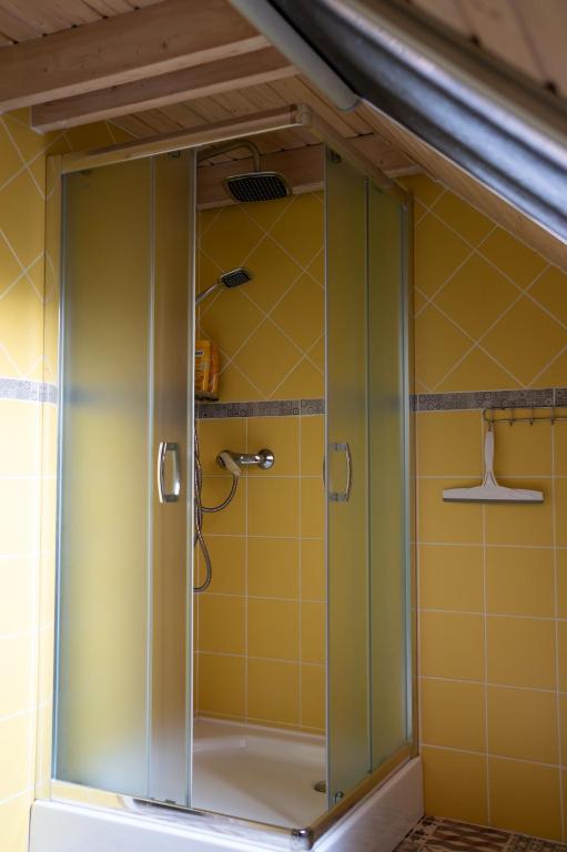 Koupelna v ubytování Guest House Vidravar