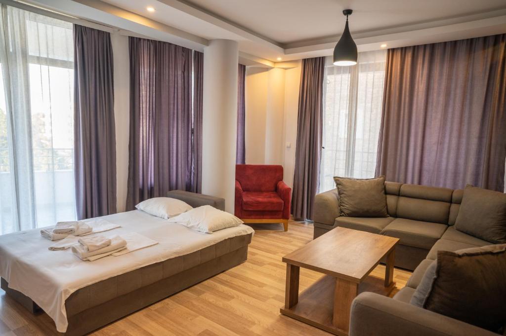 Postel nebo postele na pokoji v ubytování Hotel Evropa