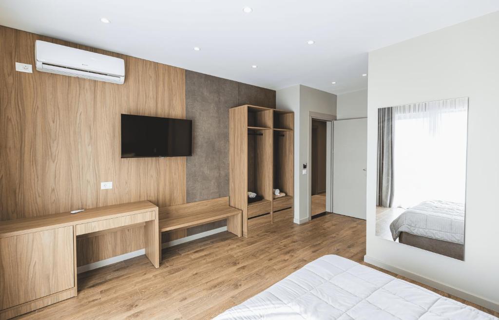 Postel nebo postele na pokoji v ubytování Siel Hotel