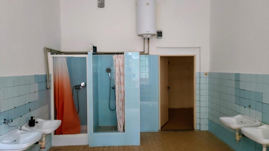Koupelna v ubytování Ozdravovna Jetřichovice