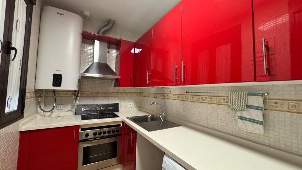 Kuchyňa alebo kuchynka v ubytovaní APARTAMENTO CASA NARANJO