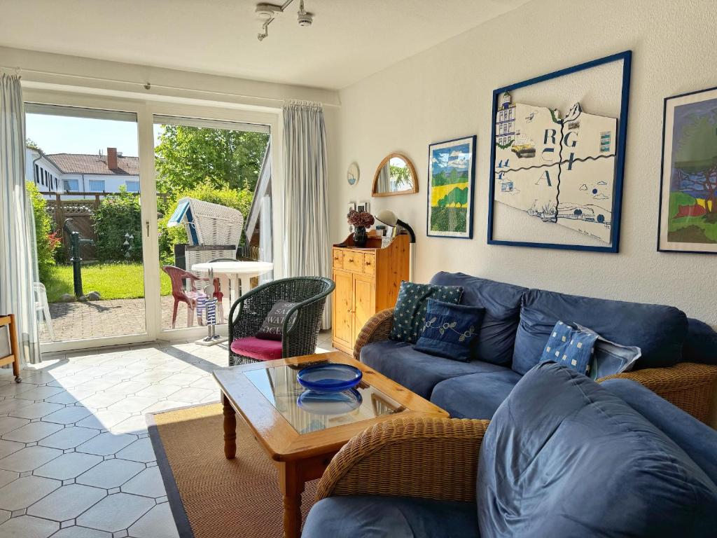 Χώρος καθιστικού στο Ferienhaus Lavendel