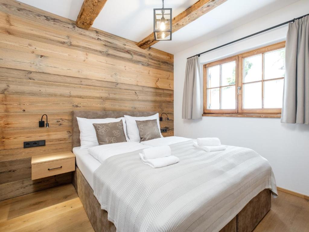 Postel nebo postele na pokoji v ubytování Chalet Petra