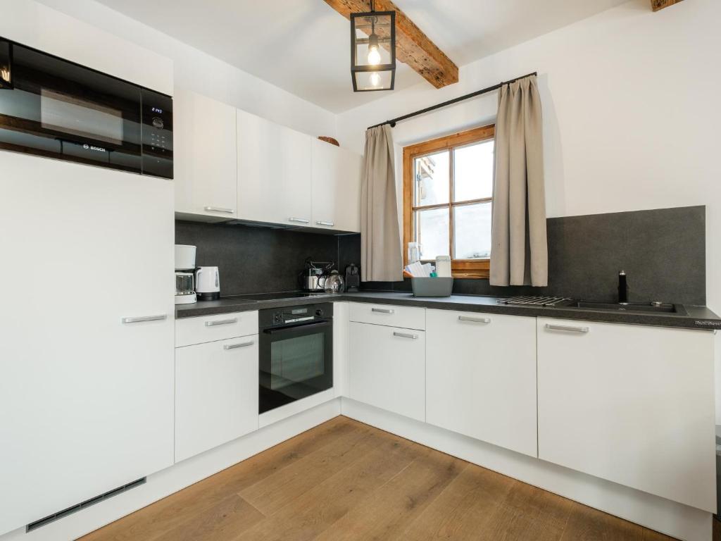 Kuchyň nebo kuchyňský kout v ubytování Chalet Petra