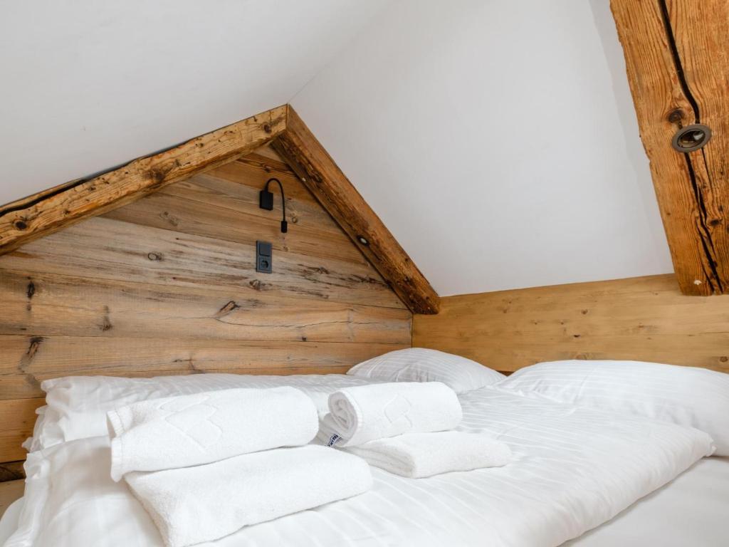 Postel nebo postele na pokoji v ubytování Chalet Petra
