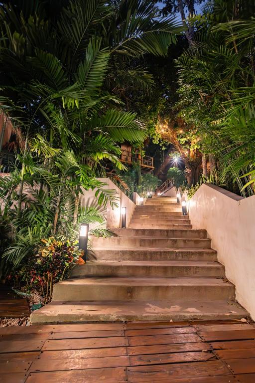 Zahrada ubytování Khaban Bacalar Hotel Boutique