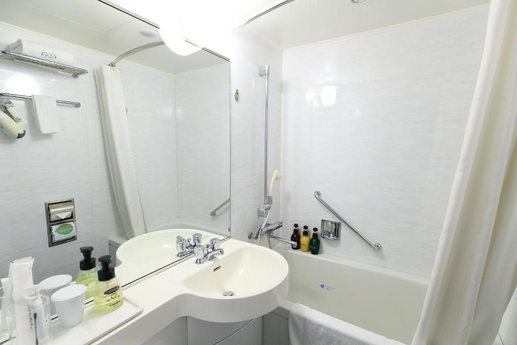 Koupelna v ubytování Hotel Emisia Tokyo Tachikawa