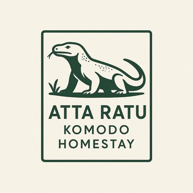 a logo of a dinosaur with the words ata rutryu komedo at Atta Ratu Homestay komodo in Komodo