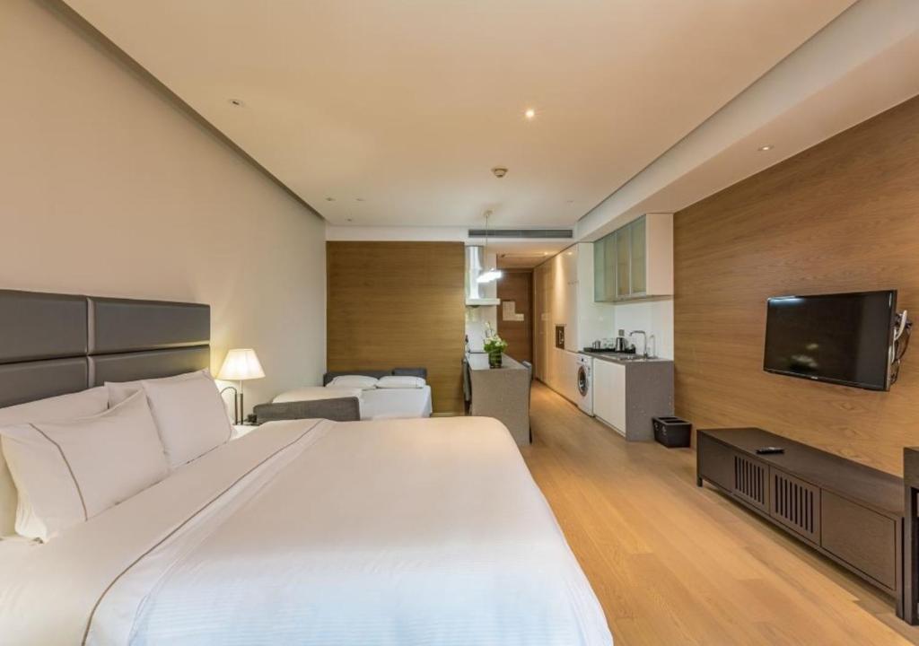 TV a/nebo společenská místnost v ubytování The Westin Xi'an