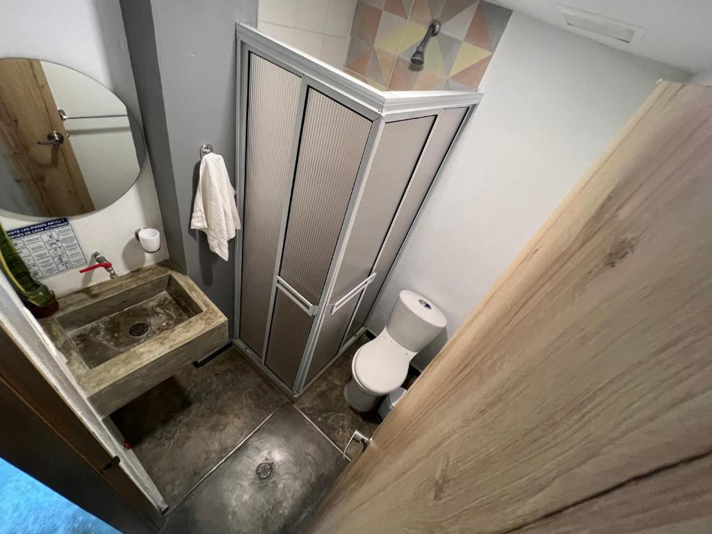 Koupelna v ubytování Imagine hostel