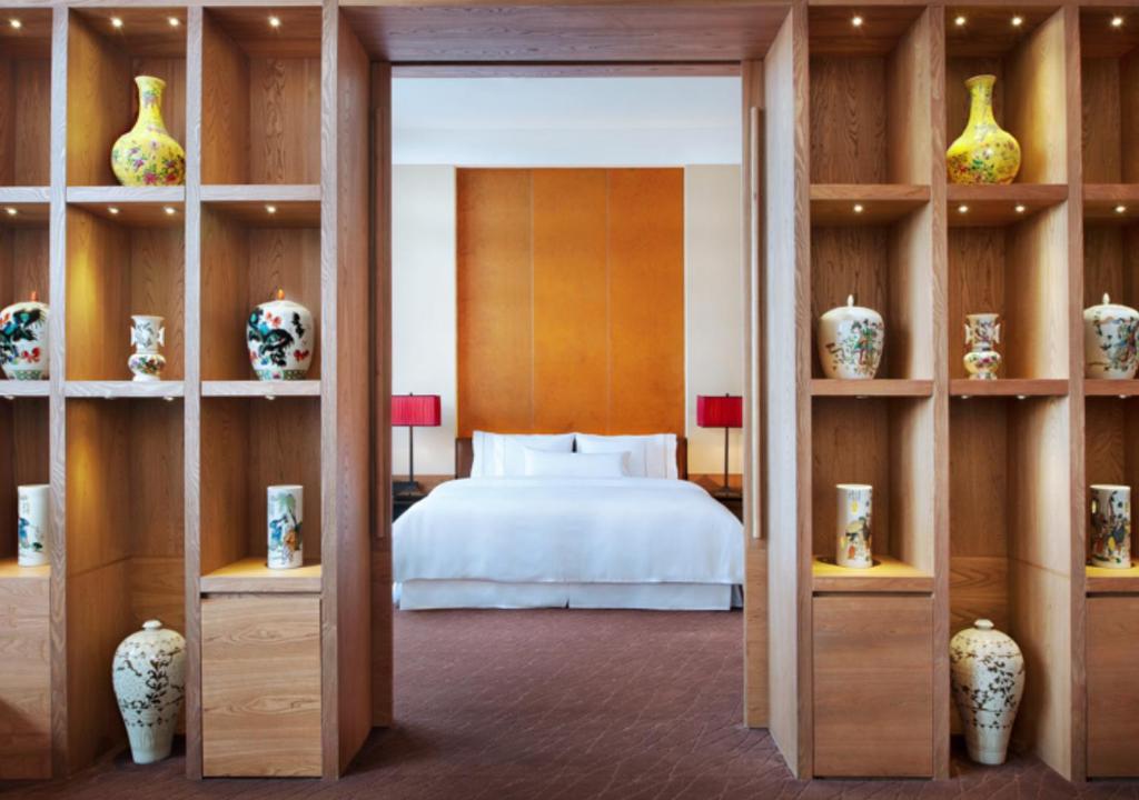 Postel nebo postele na pokoji v ubytování The Westin Xi'an