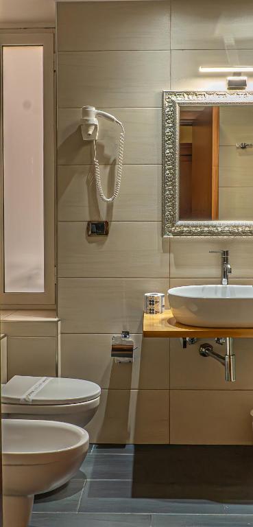 Koupelna v ubytování Hotel Miami