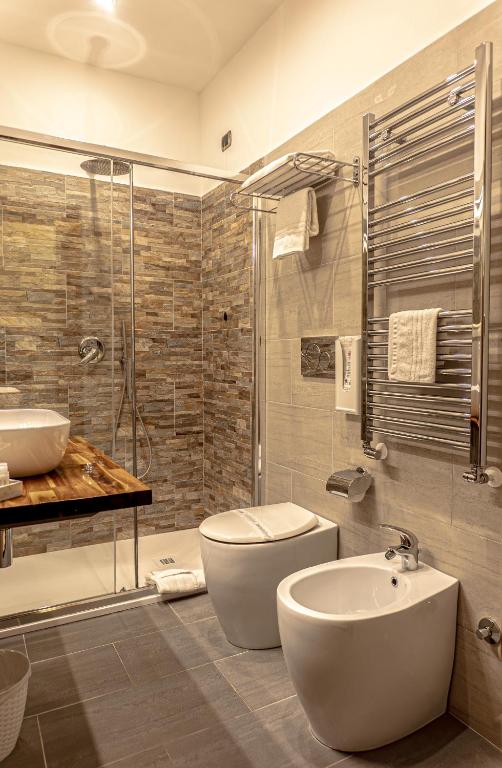 Koupelna v ubytování Hotel Miami