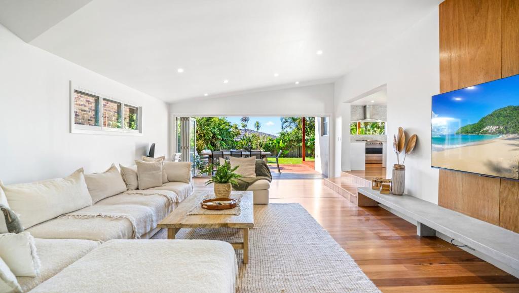 Posezení v ubytování Drift at Burgess