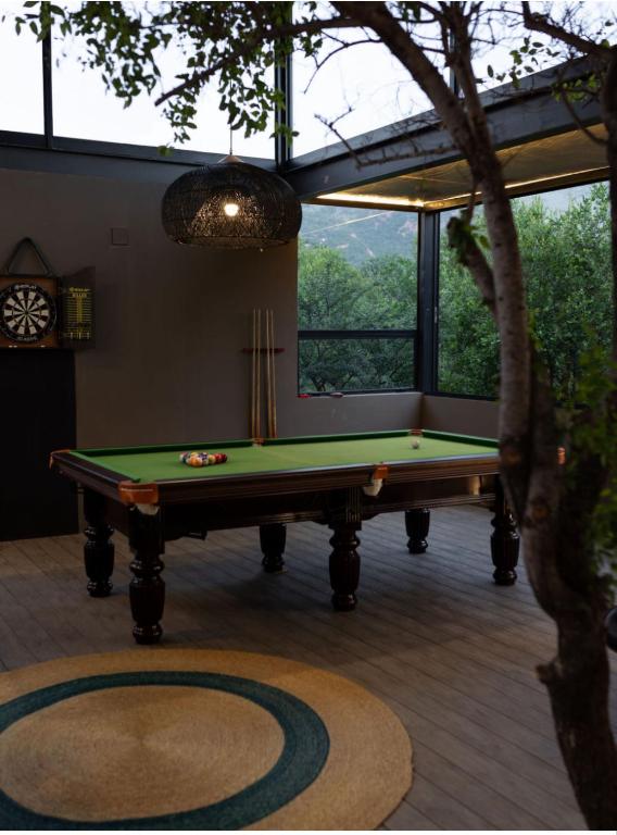 Biliár nebo kulečník v ubytování Umoya Safari Lodge