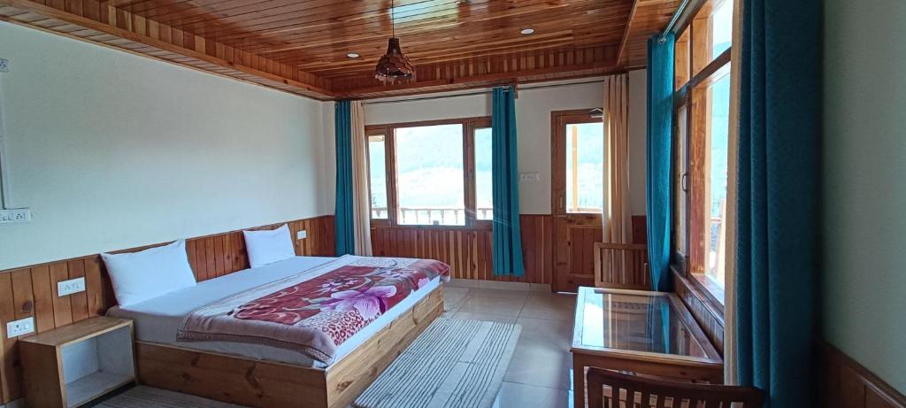 Postel nebo postele na pokoji v ubytování Leela Home - Full Mountain View