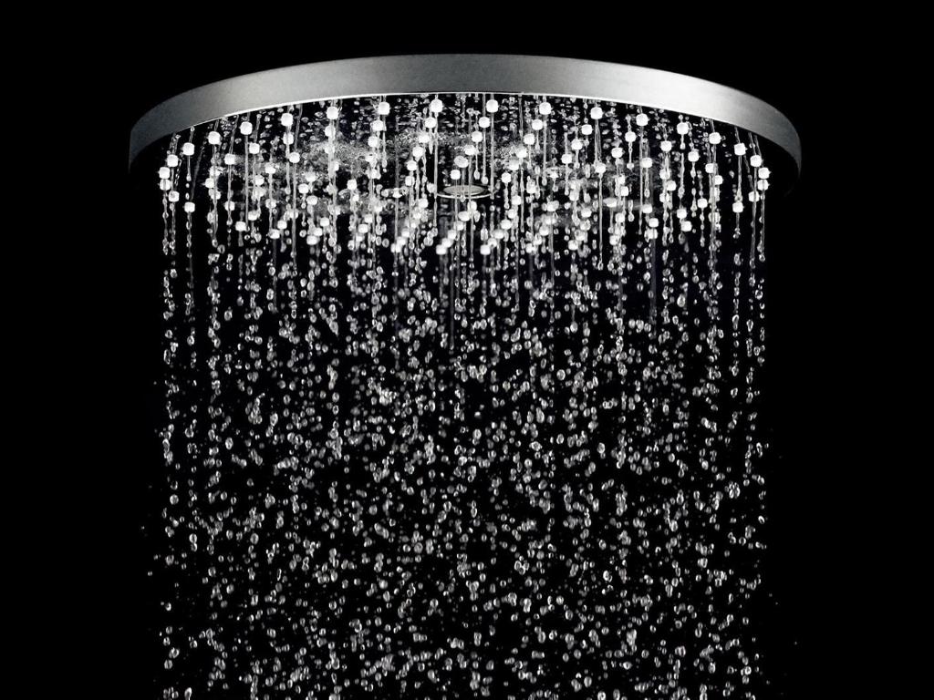 a shower curtain with a bunch of lights at remm plus Kobe Sannomiya in Kobe