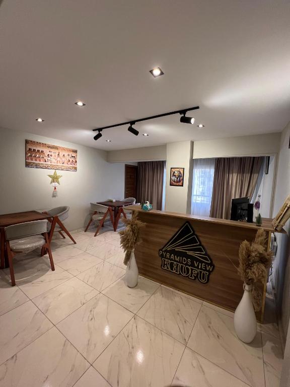 Posezení v ubytování Khufu Pyramids Inn