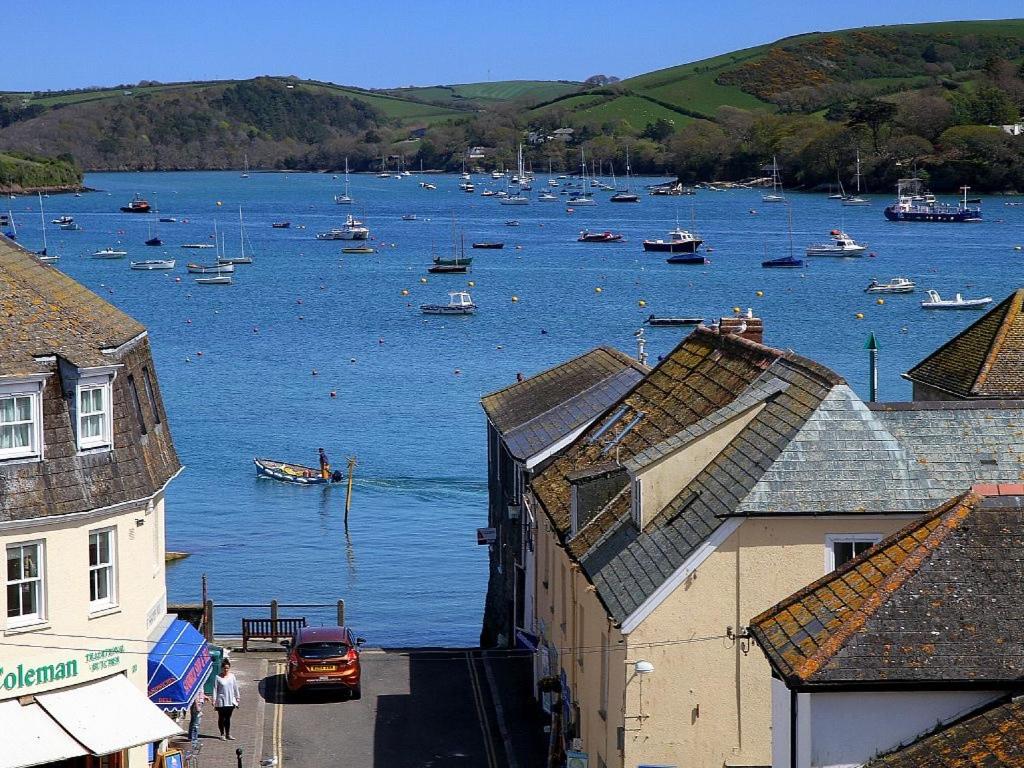 a view of a harbor with boats in the water at The Old Post Office - Parking Available - 75 meters Estuary in Salcombe