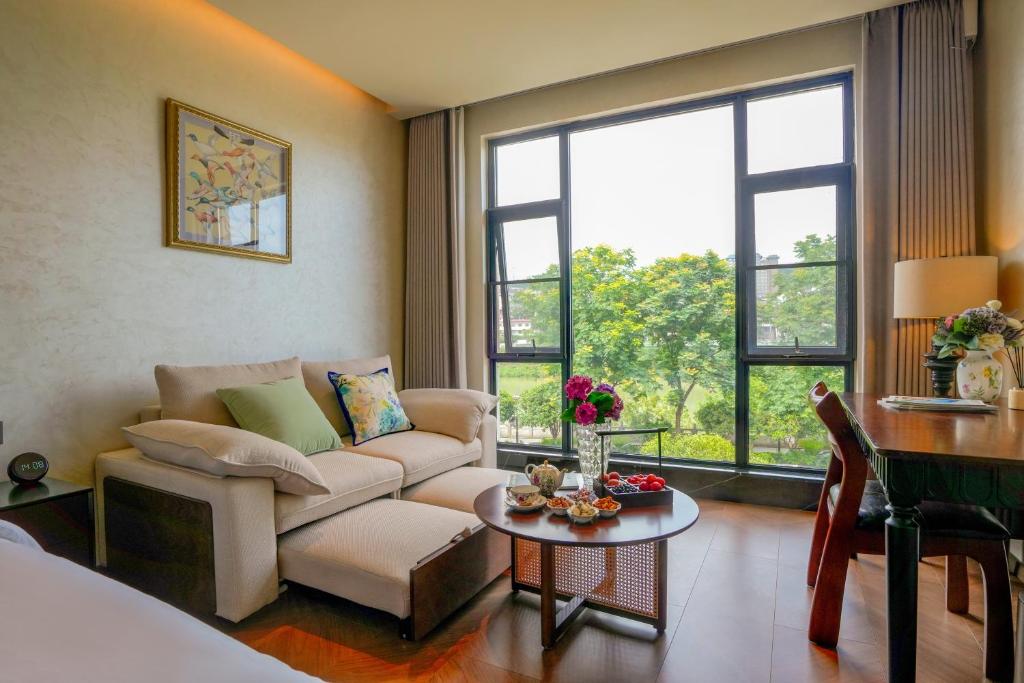 Posezení v ubytování Candy Homestay Zhangjiajie Complimentary Airport & Train Station Pickup