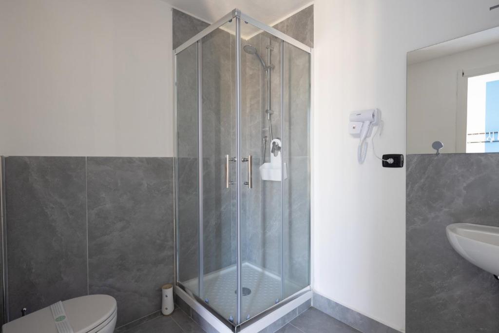 Koupelna v ubytování Il Cinquecento Suites