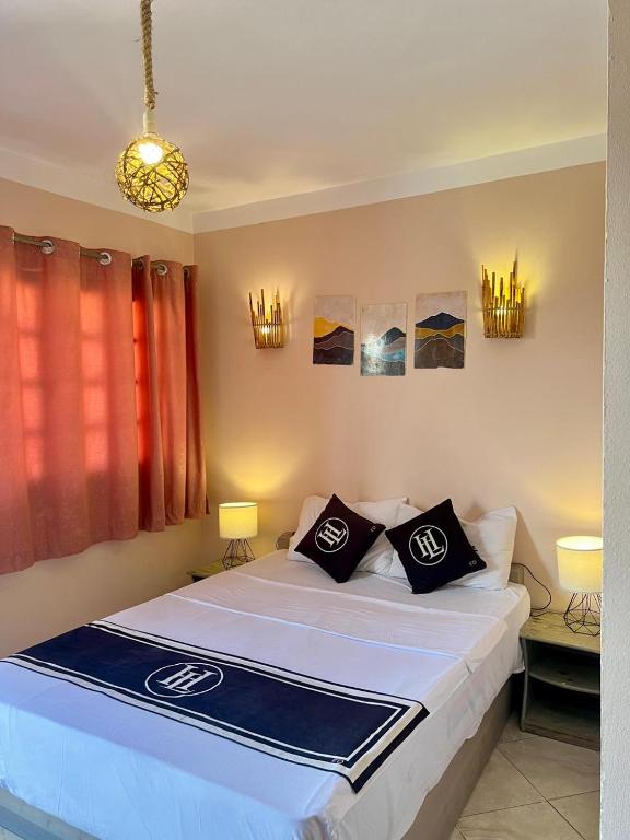 Postel nebo postele na pokoji v ubytování Happy Land Hotel Dahab