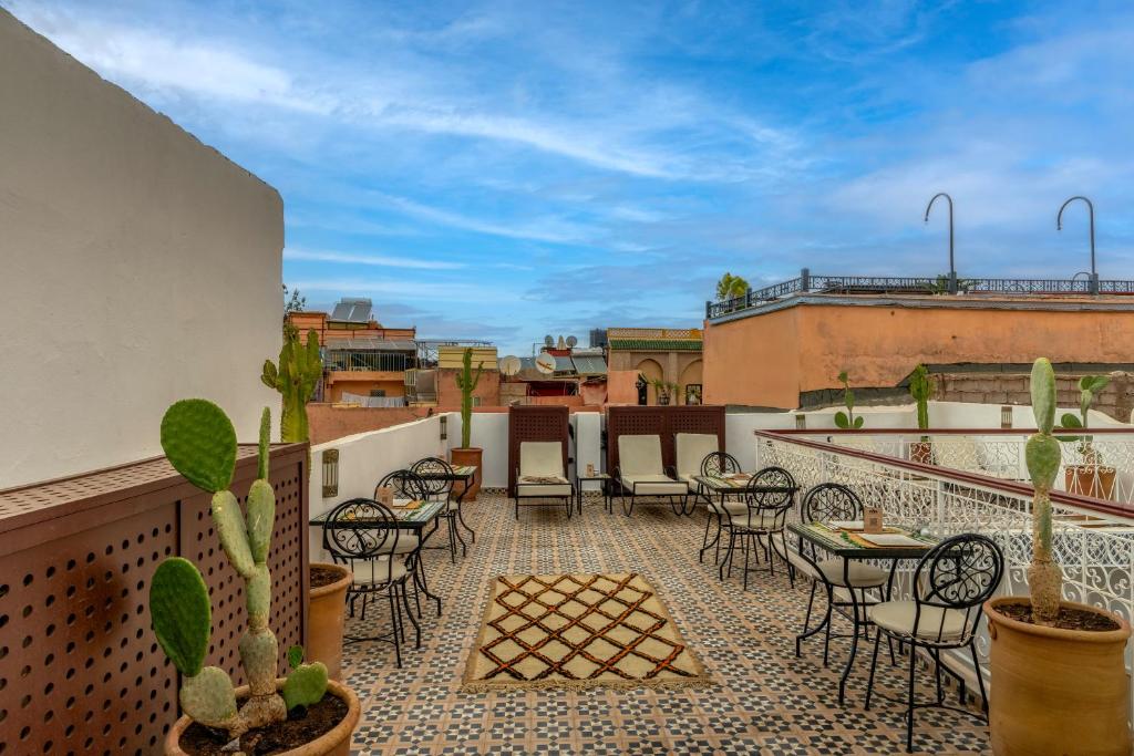 Balkón nebo terasa v ubytování Riad Mokha Mokha & Spa