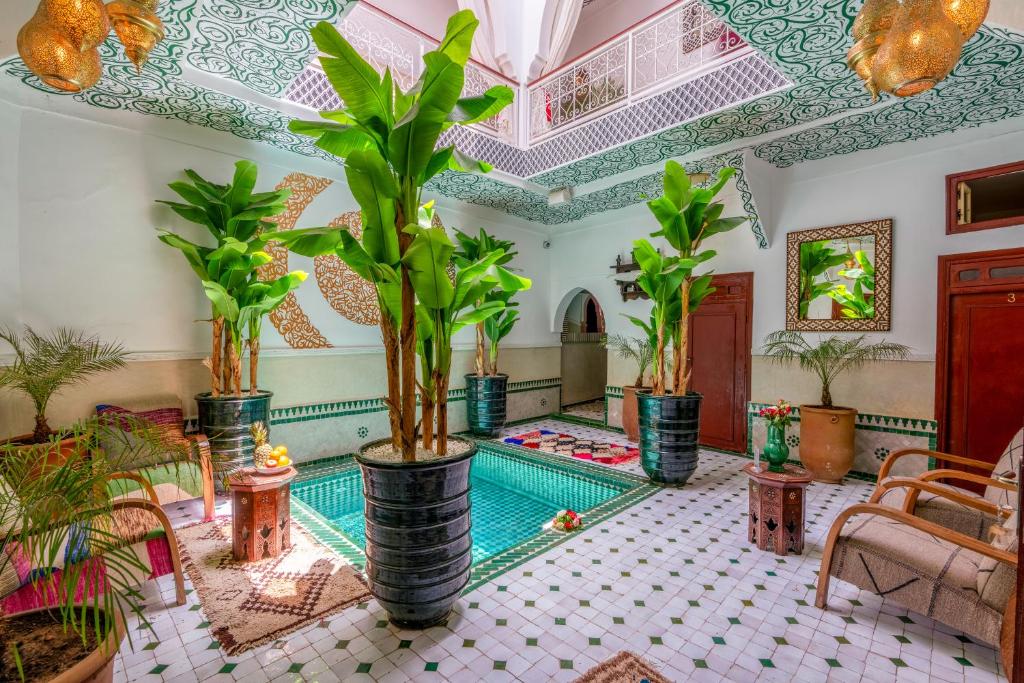 Bazén v ubytování Riad Mokha Mokha & Spa nebo v jeho okolí