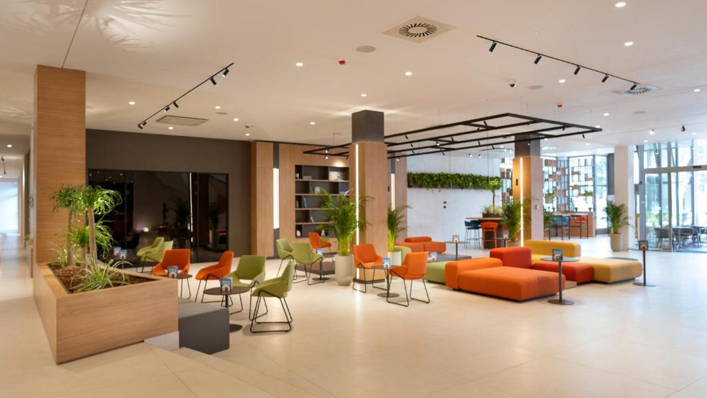 Posezení v ubytování Hotel Pelegrin Plava Laguna