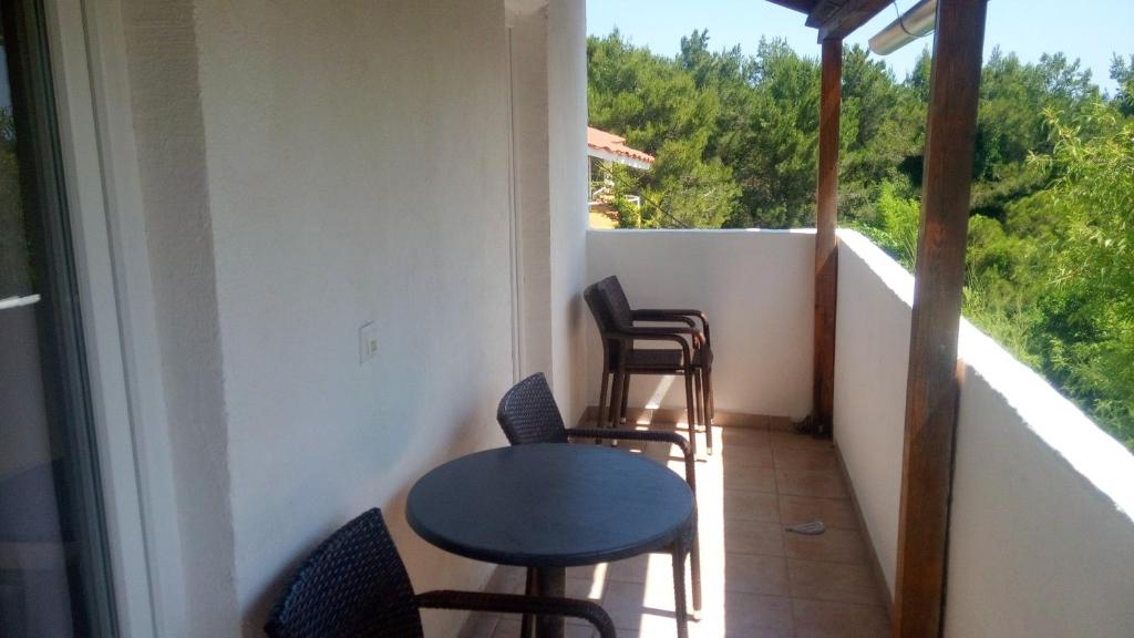 Balkón alebo terasa v ubytovaní Apartments and rooms Camelia