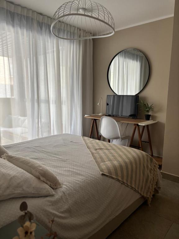 Postel nebo postele na pokoji v ubytování Apartamento a 200 m del mar