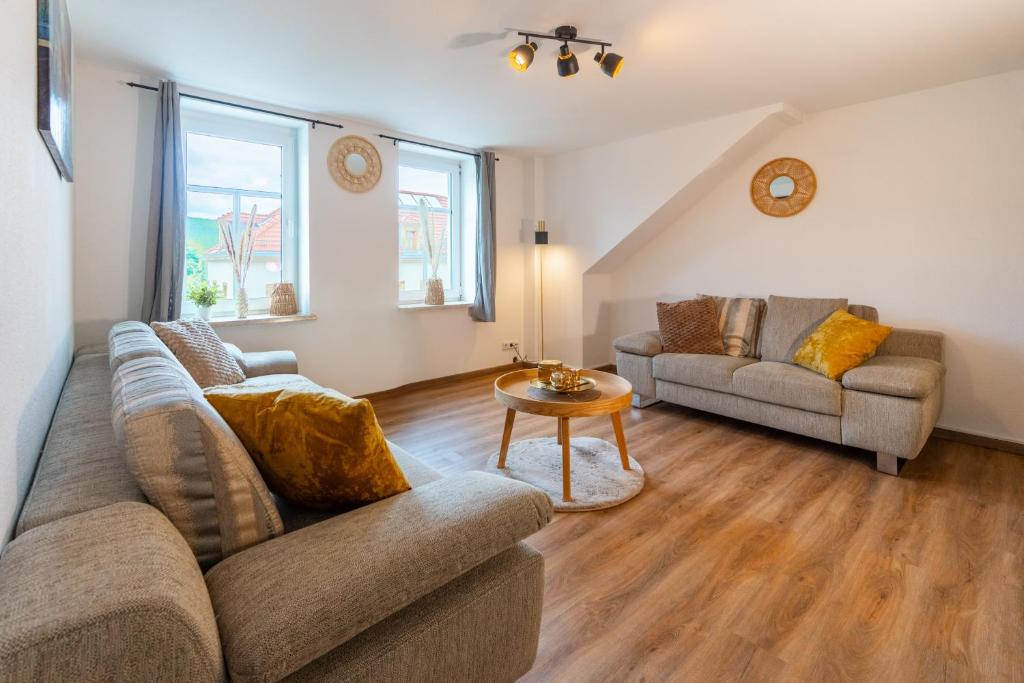 Posezení v ubytování Ferienwohnung Cordula